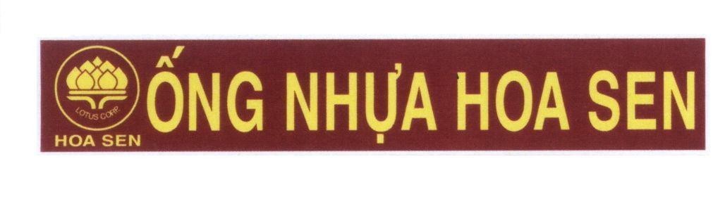 Mẫu nhãn hiệu ống Nhựa Hoa Sen Lotus Corp HOA SEN
