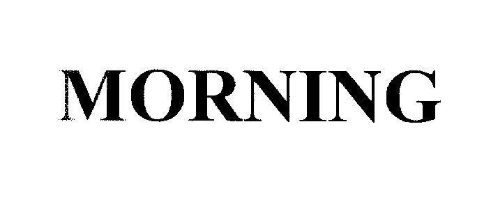 Mẫu nhãn hiệu MORNING