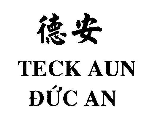 Mẫu nhãn hiệu TECK AUN Đức An [De An: Đức An]