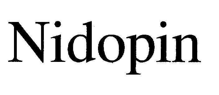 Mẫu nhãn hiệu Nidopin