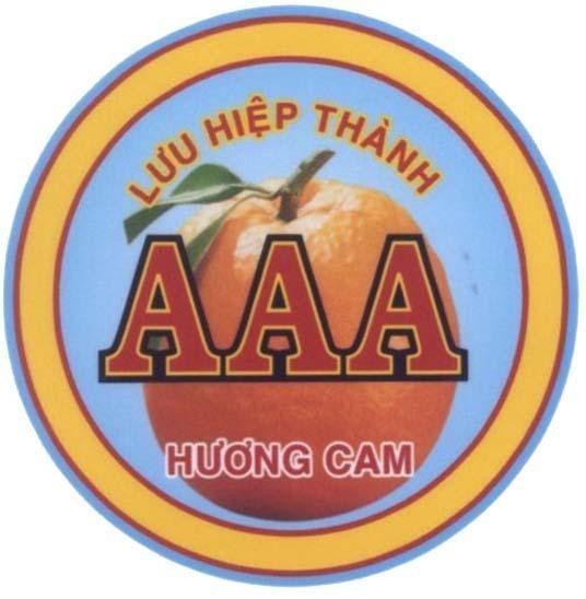 Mẫu nhãn hiệu Lưu Hiệp Thành AAA Hương Cam