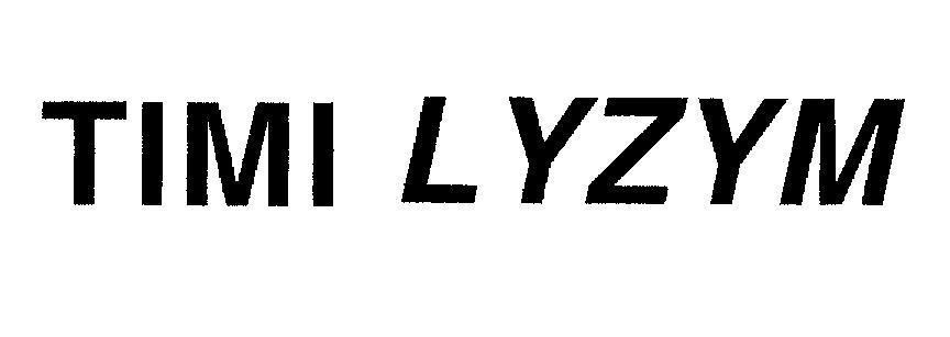 Mẫu nhãn hiệu TIMI LYZYM