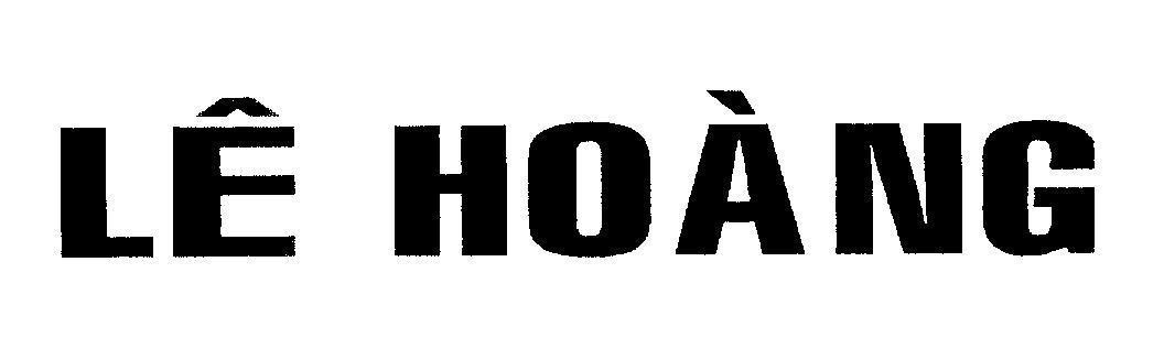 Mẫu nhãn hiệu Lê Hoàng