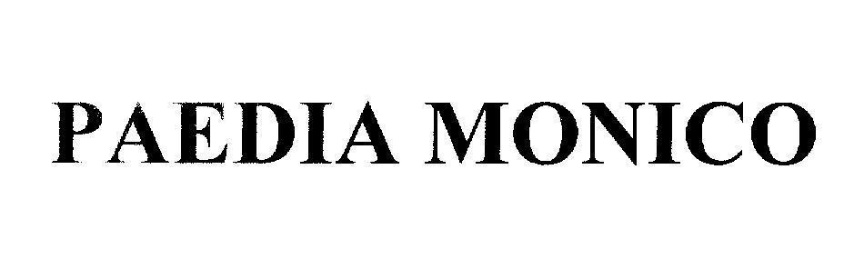 Mẫu nhãn hiệu PAEDIA MONICO