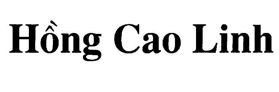 Mẫu nhãn hiệu Hồng Cao Linh