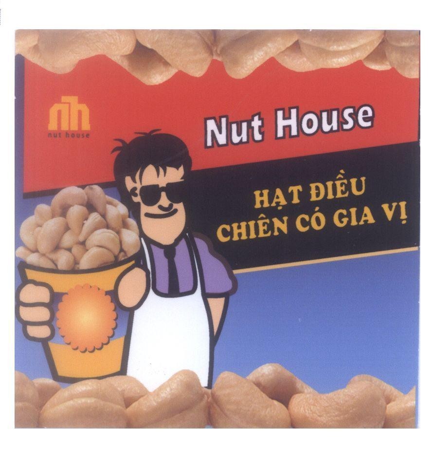 Mẫu nhãn hiệu Nut House Hạt Điều Chiên Có Gia Vị nh