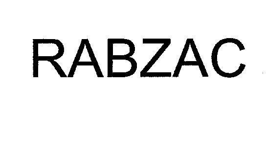 Mẫu nhãn hiệu RABZAC