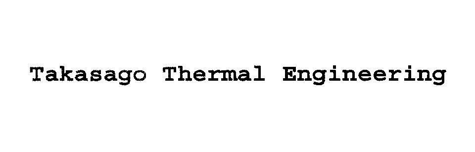 Mẫu nhãn hiệu Takasago Thermal Engineering