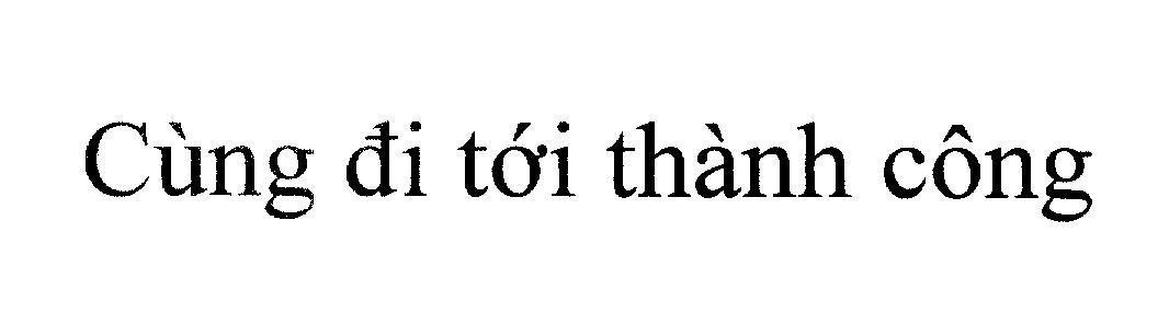 Mẫu nhãn hiệu Cùng đi tới thành công