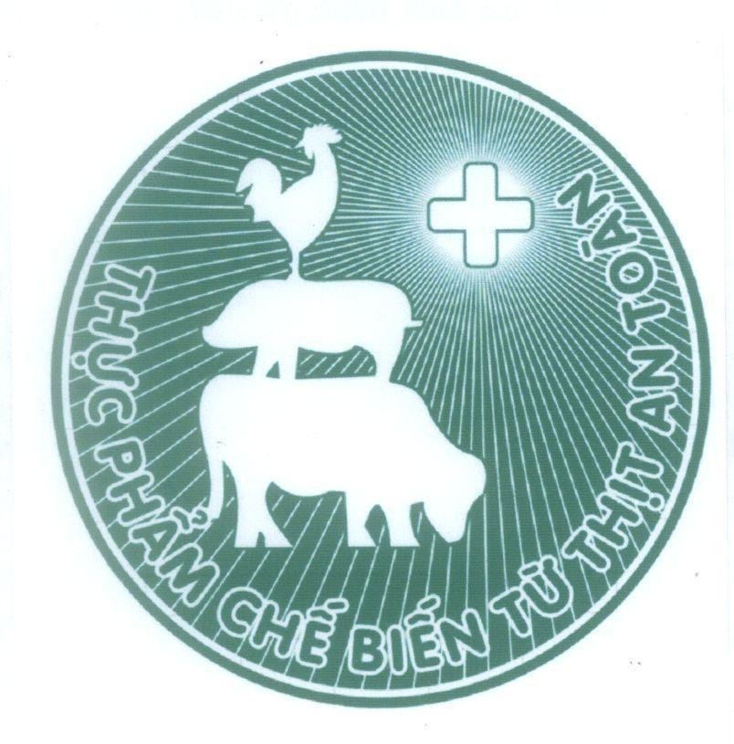 Mẫu nhãn hiệu Thực Phẩm Chế Biến Từ Thịt An Toàn