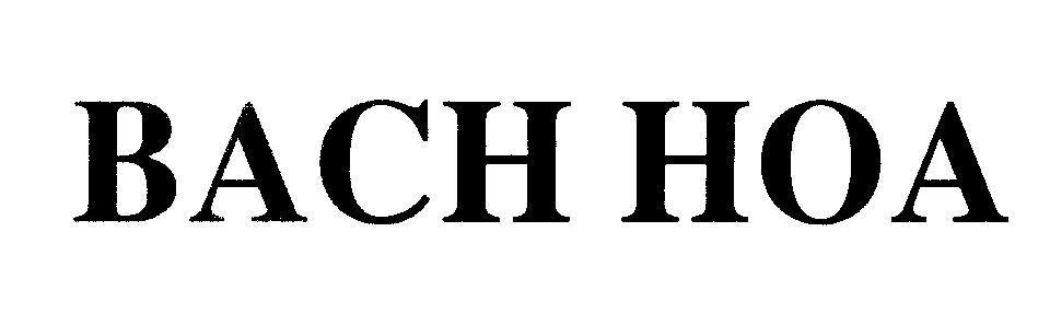 Mẫu nhãn hiệu BACH HOA