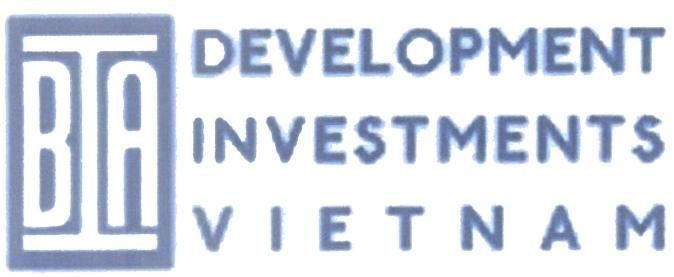 Mẫu nhãn hiệu BTA DEVELOPMENT INVESTMENTS VIETNAM