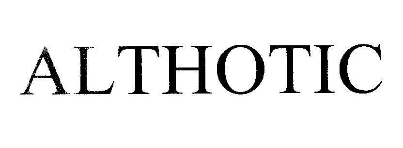 Mẫu nhãn hiệu ALTHOTIC