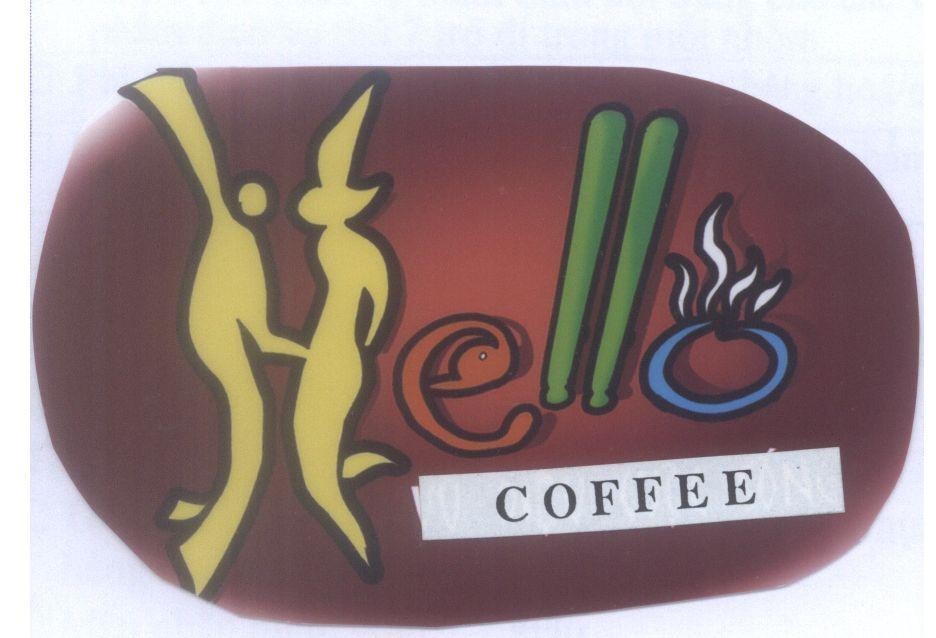 Mẫu nhãn hiệu Hello COFFEE