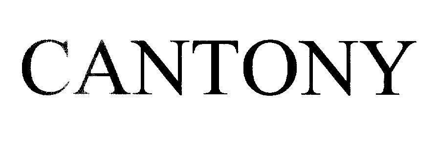 Mẫu nhãn hiệu CANTONY
