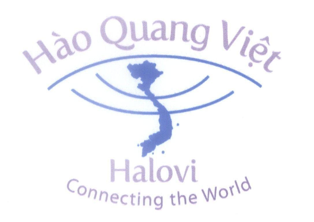Mẫu nhãn hiệu Hào Quang Việt Halovi Connecting the World