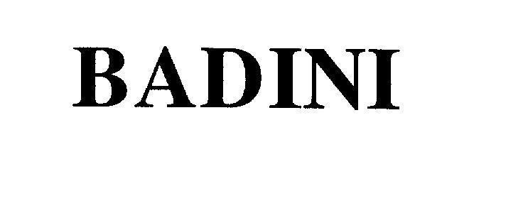 Mẫu nhãn hiệu BADINI