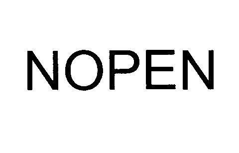 Mẫu nhãn hiệu NOPEN