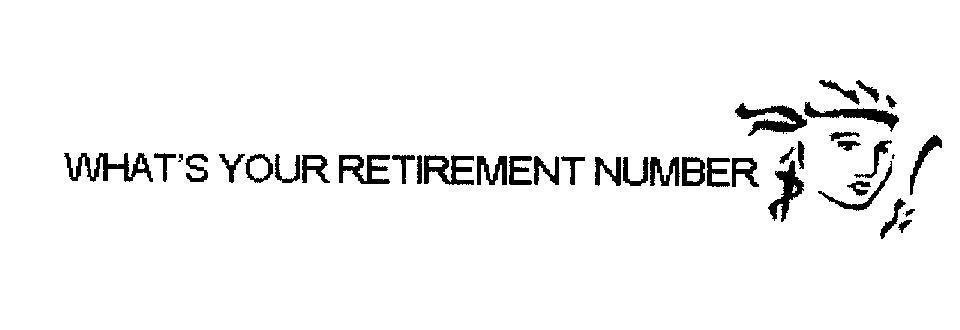 Mẫu nhãn hiệu WHAT'S YOUR RETIREMENT NUMBER