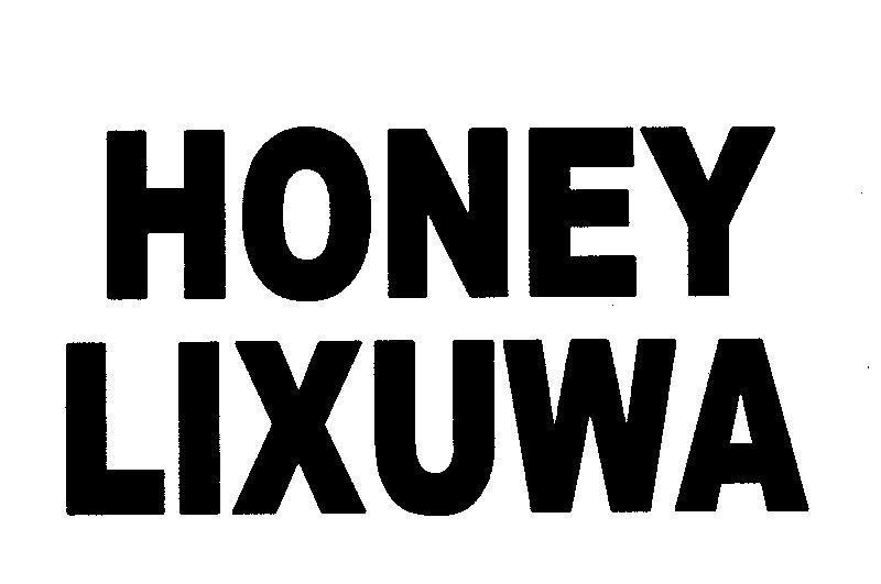 Mẫu nhãn hiệu HONEY LIXUWA