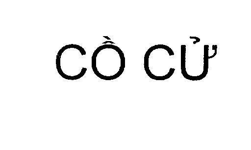 Mẫu nhãn hiệu Cồ Cử