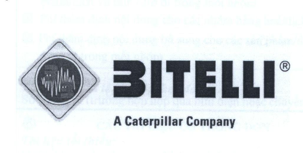 Mẫu nhãn hiệu BB BITELLI BB A Caterpillar Company