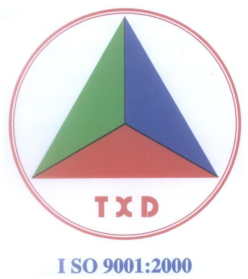 Mẫu nhãn hiệu TXD ISO 9001:2000
