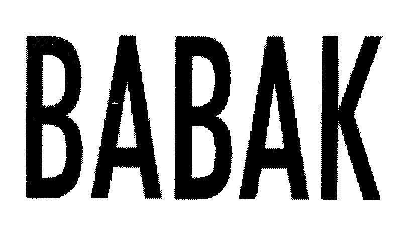 Mẫu nhãn hiệu BABAK