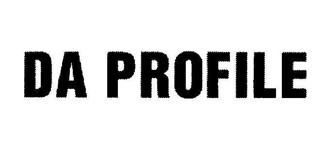 Mẫu nhãn hiệu DA PROFILE