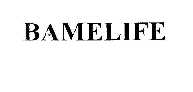 Mẫu nhãn hiệu BAMELIFE