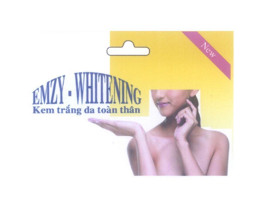 Mẫu nhãn hiệu T EMZY - WHITENING Kem trắng da toàn thân New