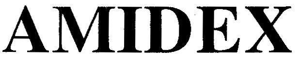 Mẫu nhãn hiệu AMIDEX