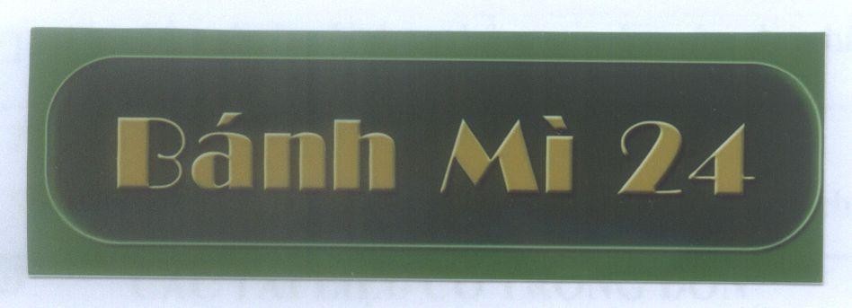 Mẫu nhãn hiệu Bánh Mì 24
