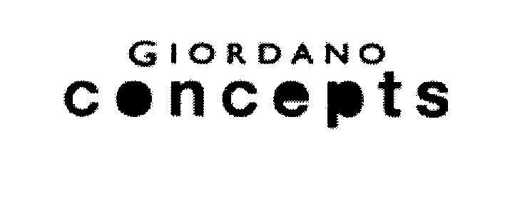 Mẫu nhãn hiệu GIORDANO concepts