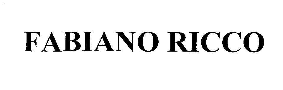 Mẫu nhãn hiệu FABIANO RICCO