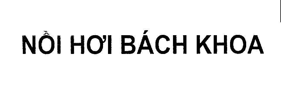Mẫu nhãn hiệu Nồi Hơi Bách Khoa