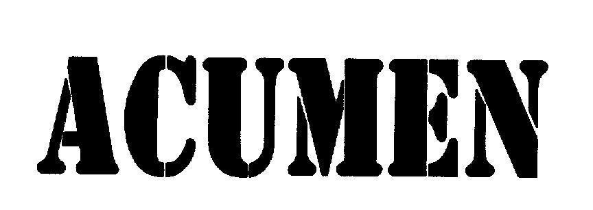 Mẫu nhãn hiệu ACUMEN