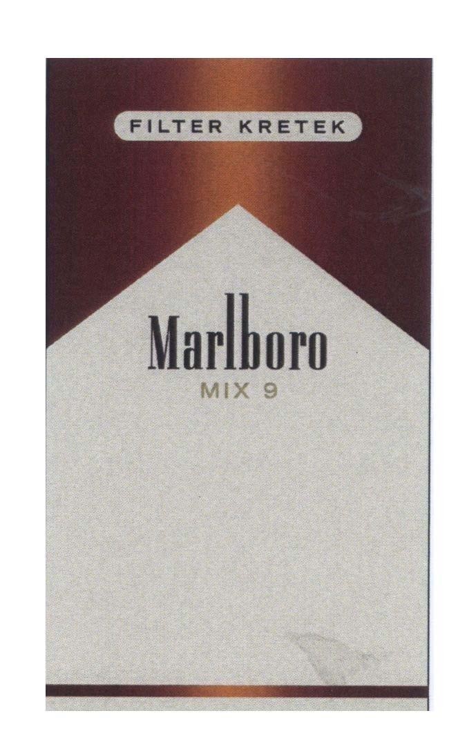 Mẫu nhãn hiệu Marlboro MIX 9 FILTER KRETEK