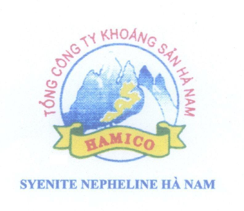 Mẫu nhãn hiệu HAMICO SYENITE NEPHELINE Hà Nam Tổng Công Ty Khoáng Sản Hà Nam
