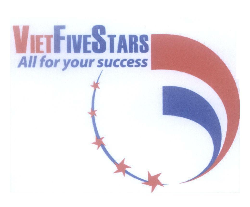 Mẫu nhãn hiệu VIETFIVESTARS All for your success