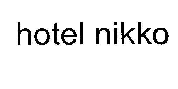 Mẫu nhãn hiệu hotel nikko