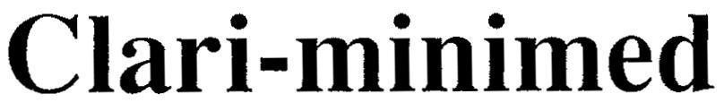 Mẫu nhãn hiệu Clari-minimed