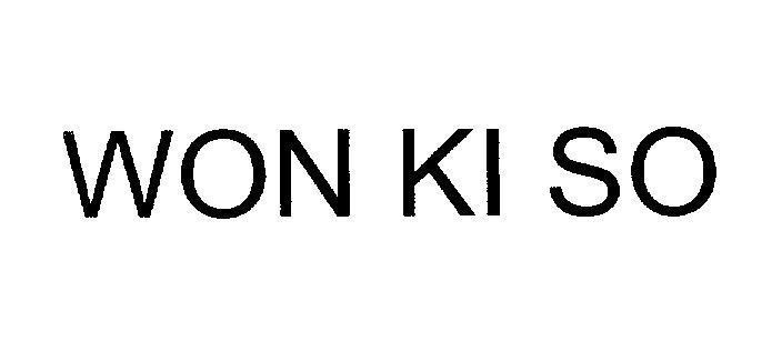 Mẫu nhãn hiệu WON KI SO