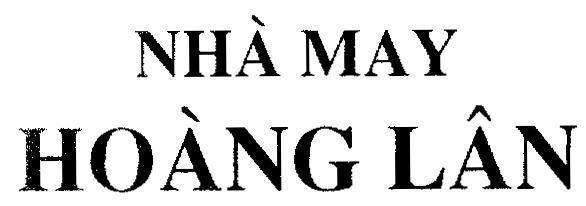 Mẫu nhãn hiệu Nhà May Hoàng Lân