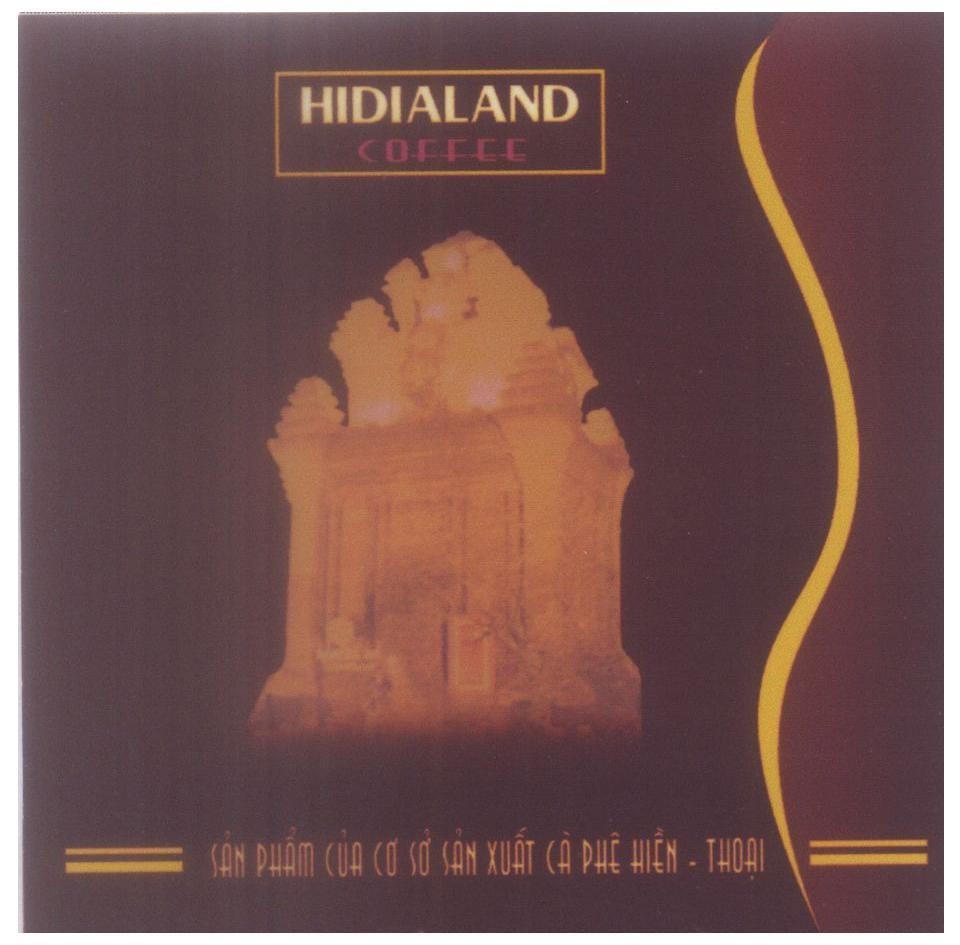 Mẫu nhãn hiệu HIDIALAND COFFEE sản phẩm của cơ sở sản xuất cà phê Hiền - Thoại