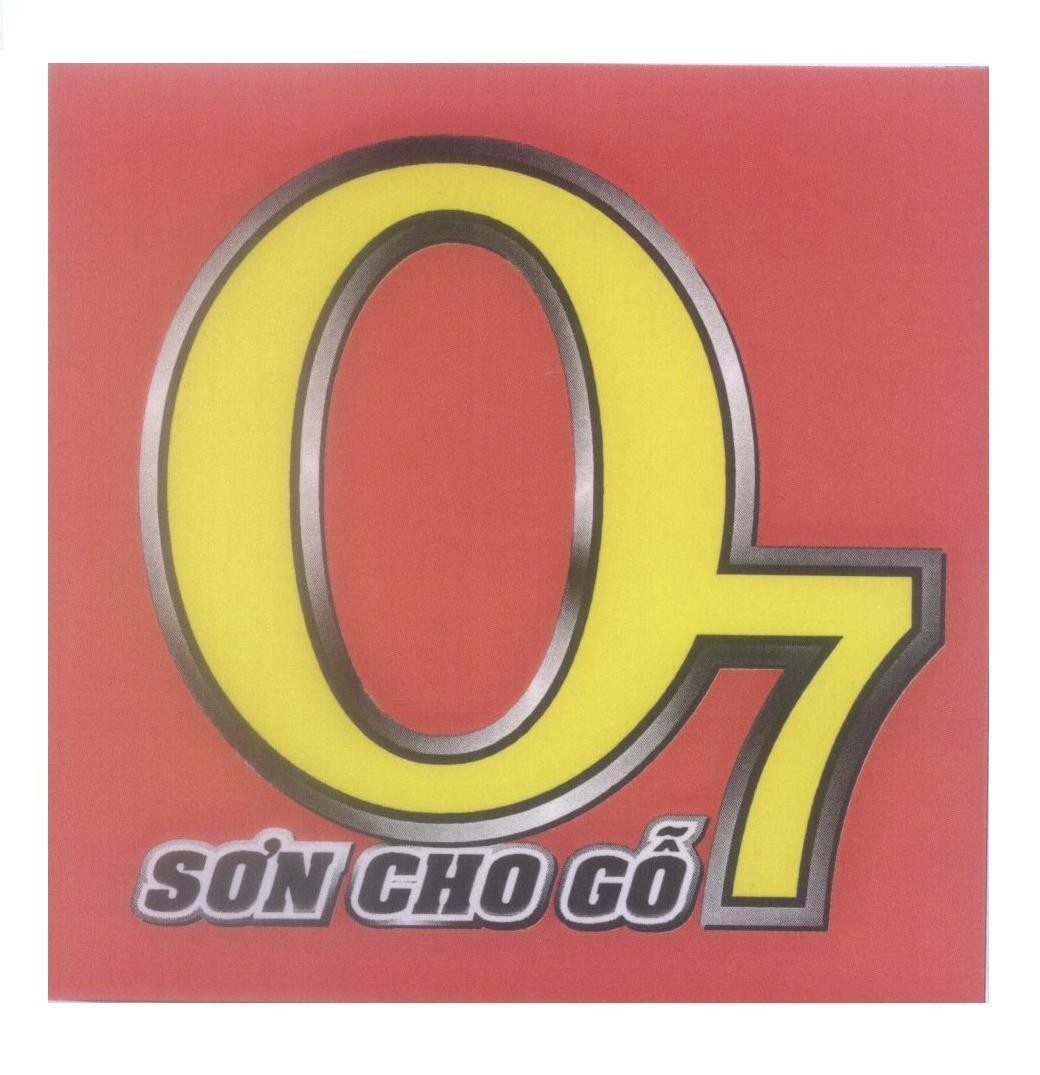 Mẫu nhãn hiệu O7 Sơn cho gỗ