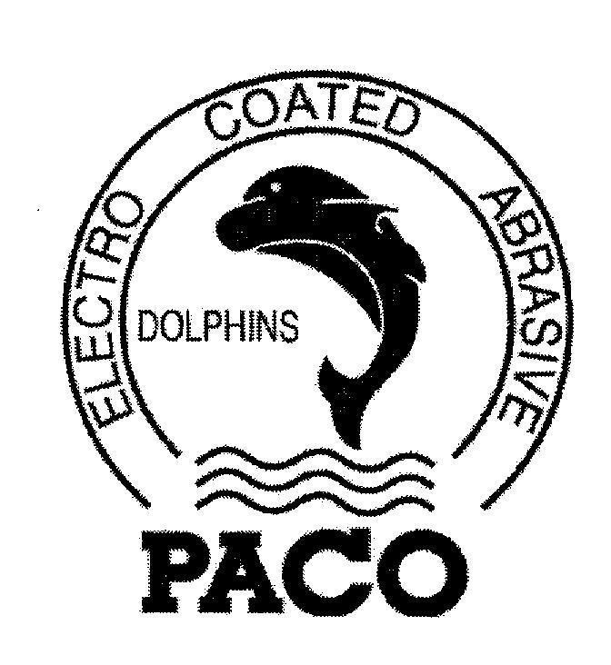 Mẫu nhãn hiệu PACO ELECTRO COATED ABRASIVE DOLPHINS