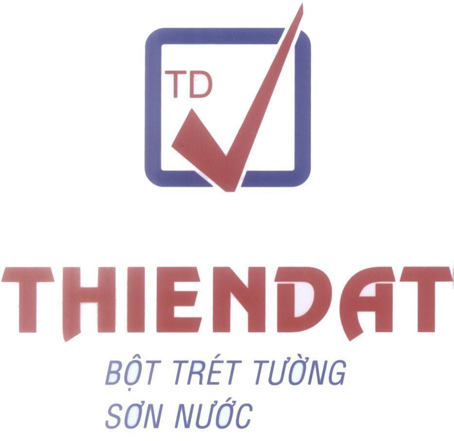 Mẫu nhãn hiệu THIEN DAT TD Bột trét tường sơn nước