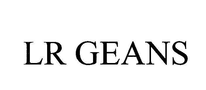 Mẫu nhãn hiệu LR GEANS