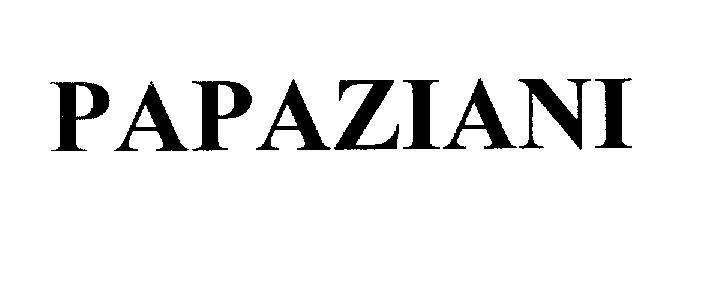 Mẫu nhãn hiệu PAPAZIANI
